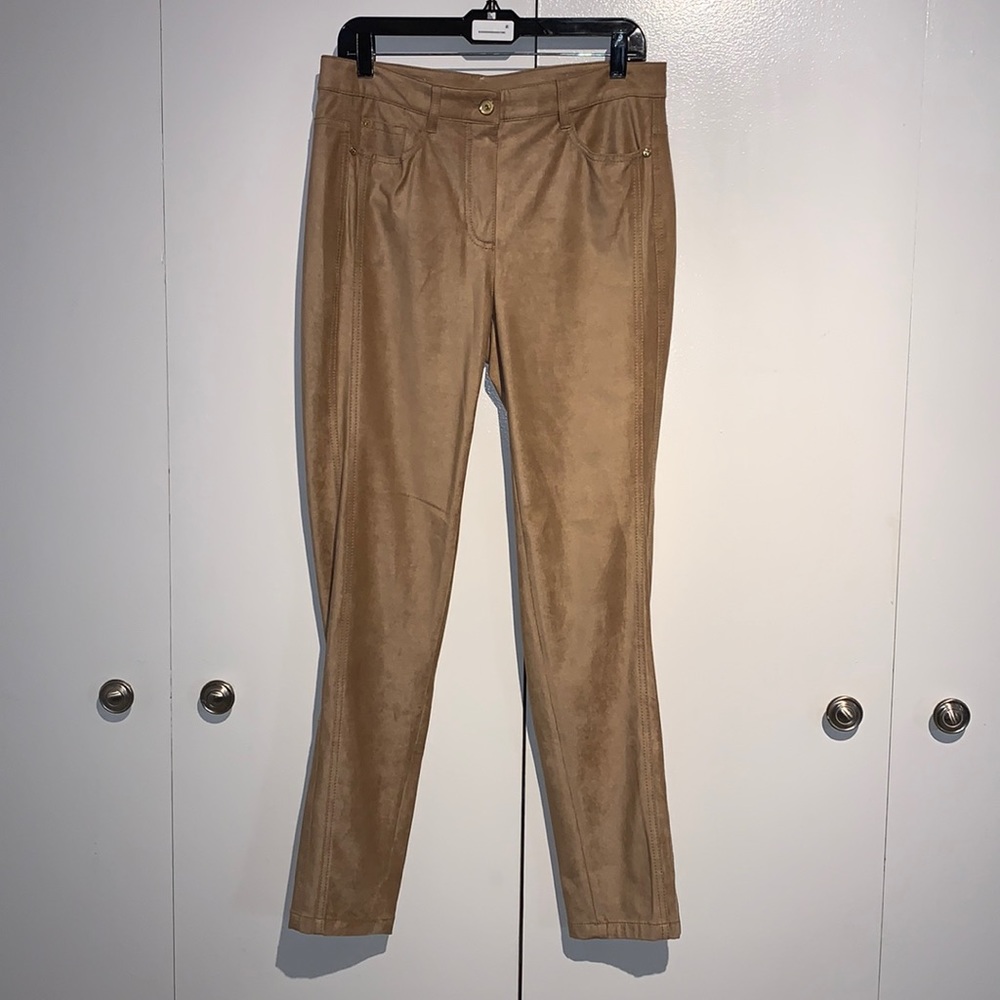 Basler Tan Faux Suede Pants EU40